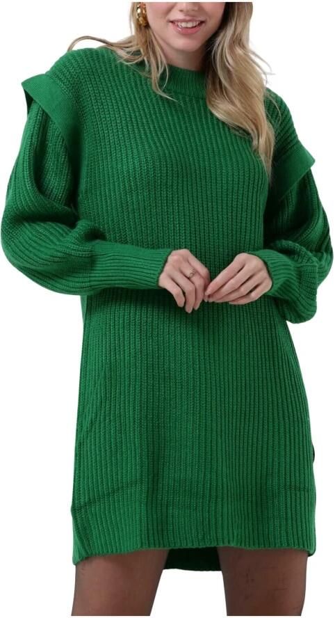 Silvian Heach Korte dagjurk met geweven patroon Groen Dames - Foto 4