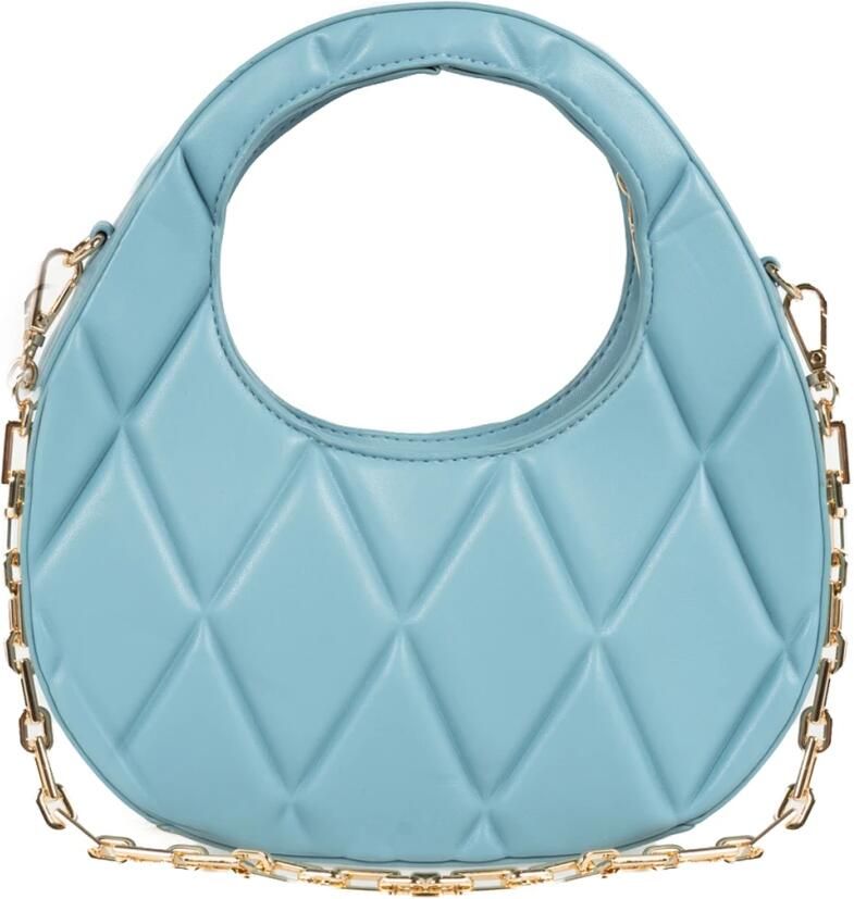 Silvian Heach Handgemaakte Leren Schoudertas Blauw Dames - Foto 2