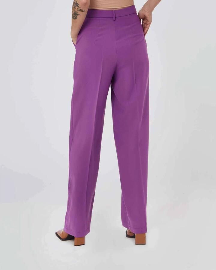 Silvian Heach Paarse Lange Broek Damesbroek Purple Dames - Foto 2