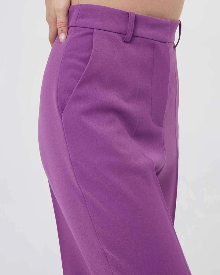 Silvian Heach Paarse Lange Broek Damesbroek Purple Dames - Foto 3