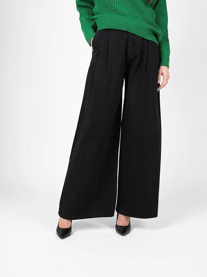 Silvian Heach Hoge Taille Flared Jeans Black Dames