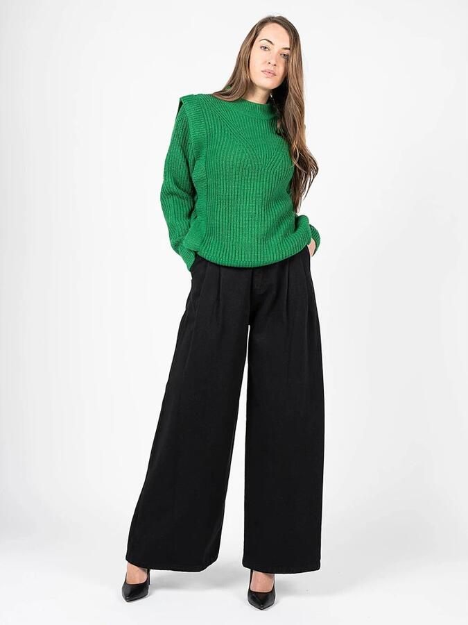 Silvian Heach Hoge Taille Flared Jeans Black Dames - Foto 3