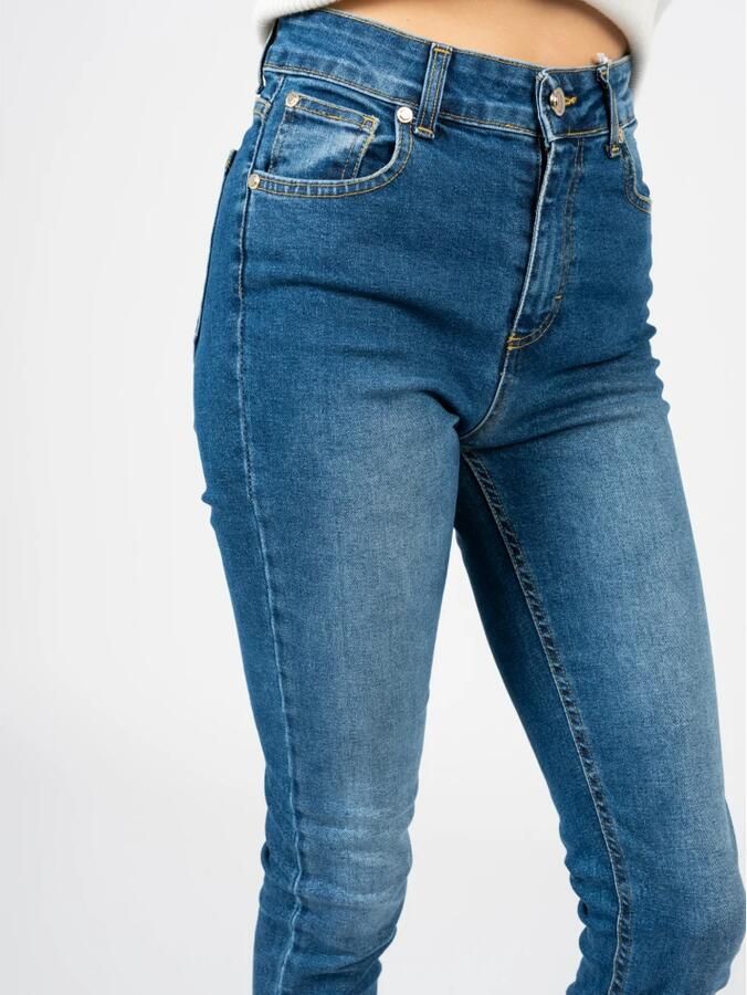 Silvian Heach High-waisted slim jeans Blauw Dames