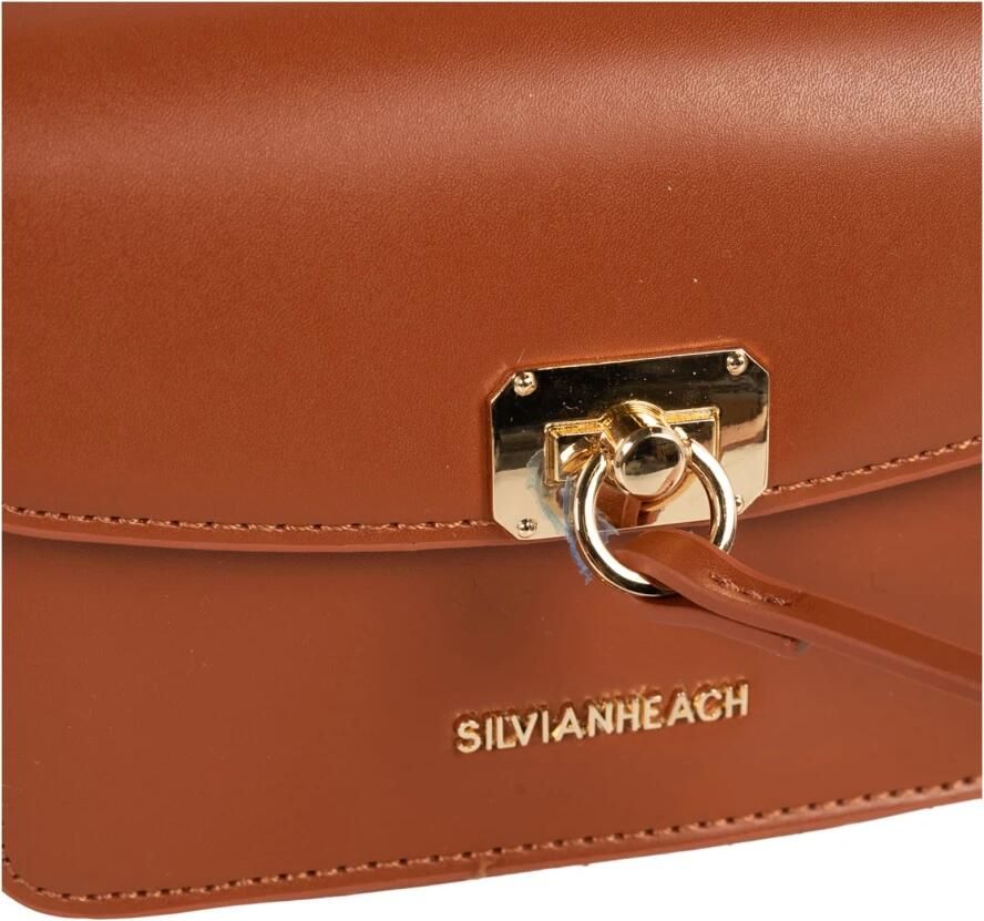 Silvian Heach Kleine Schoudertas met Magnetische Sluiting Brown Dames