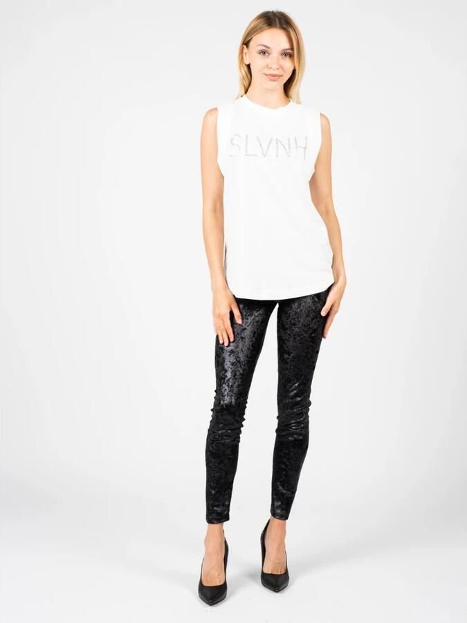 Silvian Heach Leggins with metallic effect Zwart Dames - Foto 2
