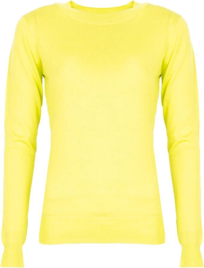 Silvian Heach Losse Gebreide Top met Lange Mouwen Green Dames