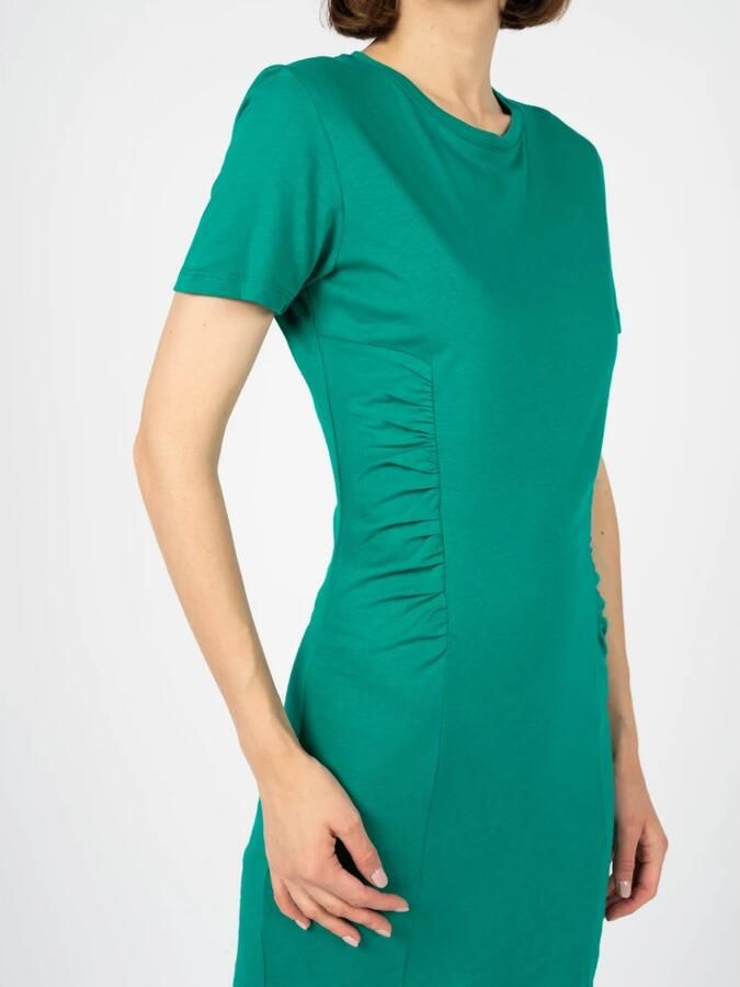 Silvian Heach Mini Jurk met Ronde Hals en Korte Mouwen Green Dames - Foto 4