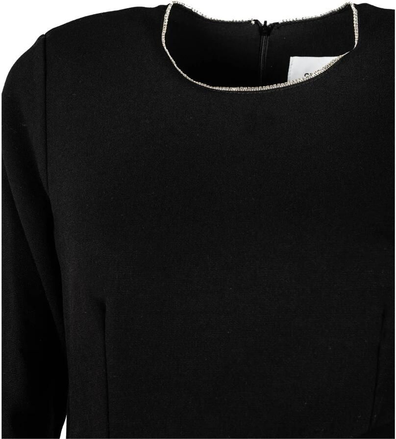 Silvian Heach Korte dagjurk met ritssluiting aan de achterkant Black Dames