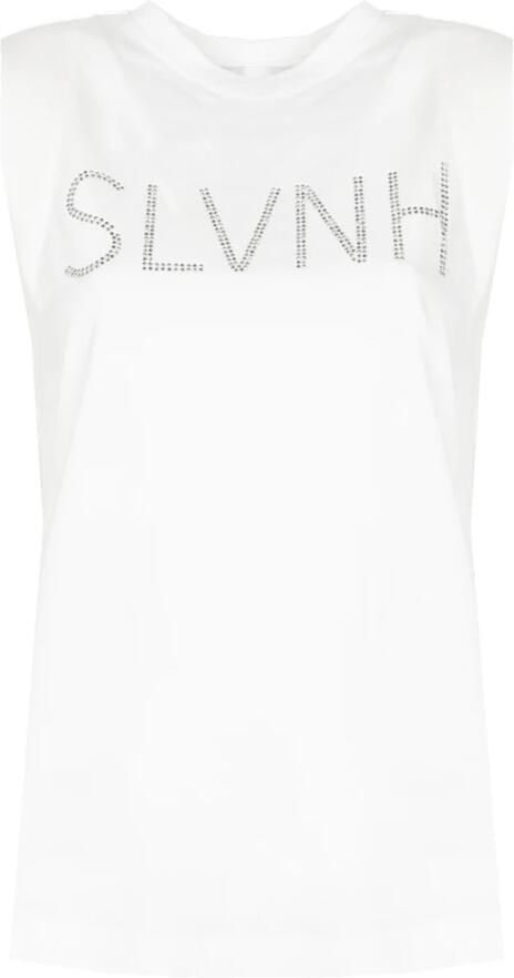 Silvian Heach Mouwloze Dames Top White Dames