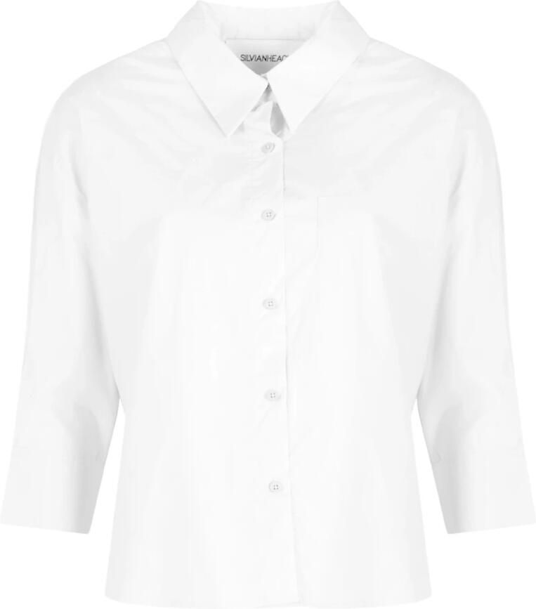 Silvian Heach Losvallende Knoopblouse Wit Dames