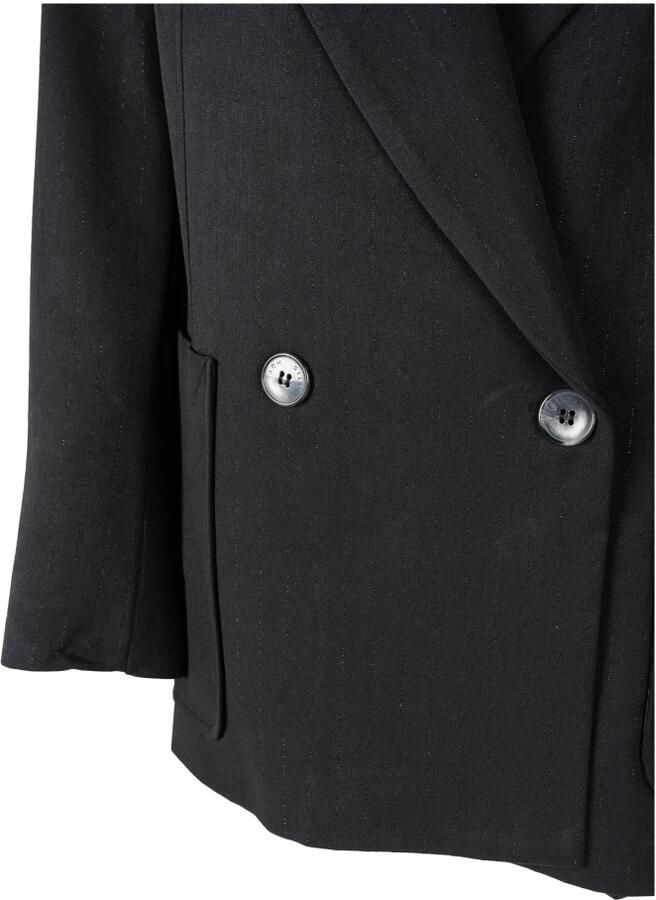 Silvian Heach Oversized Double-Breasted Blazer Black Dames - Foto 4