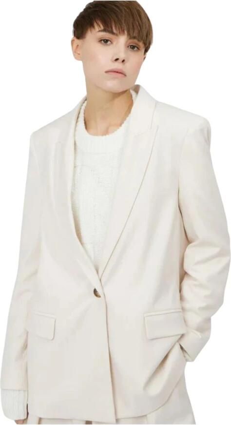 Silvian Heach Blazer met knoppen aan de achterkant Wit Dames - Foto 6
