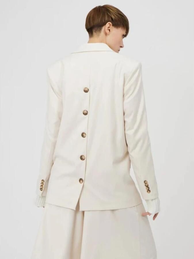 Silvian Heach Blazer met knoppen aan de achterkant Wit Dames