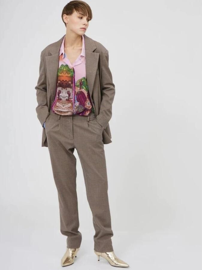 Silvian Heach Bruine Blazer Jacket Opendis - Foto 3