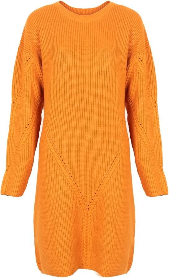 Silvian Heach Stijlvol Gebreide Trui voor Vrouwen Orange Dames