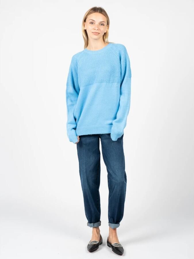 Silvian Heach Crewneck sweater with decoration Blauw Dames - Foto 2
