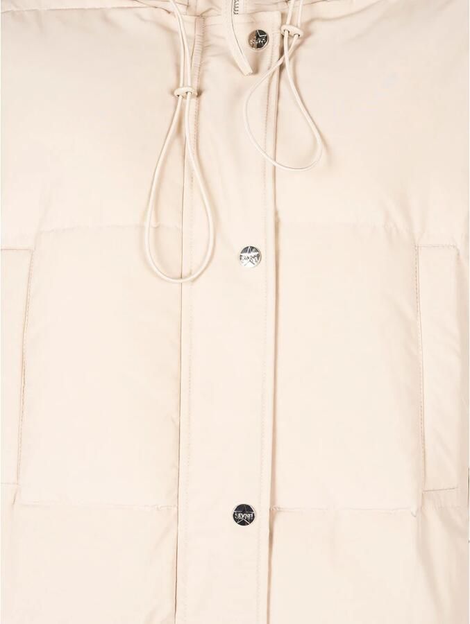 Silvian Heach Beige Gewatteerde Jas Long Down Jacket Ibar