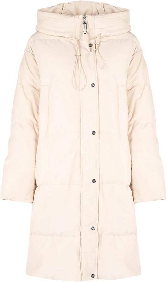 Silvian Heach Beige Gewatteerde Jas Long Down Jacket Ibar - Foto 4