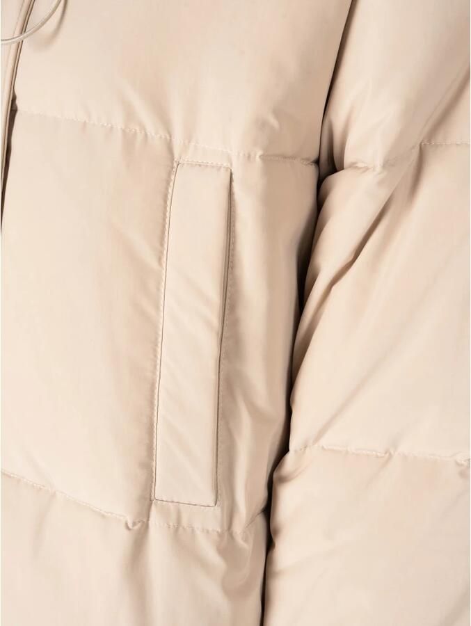 Silvian Heach Beige Gewatteerde Jas Long Down Jacket Ibar - Foto 3