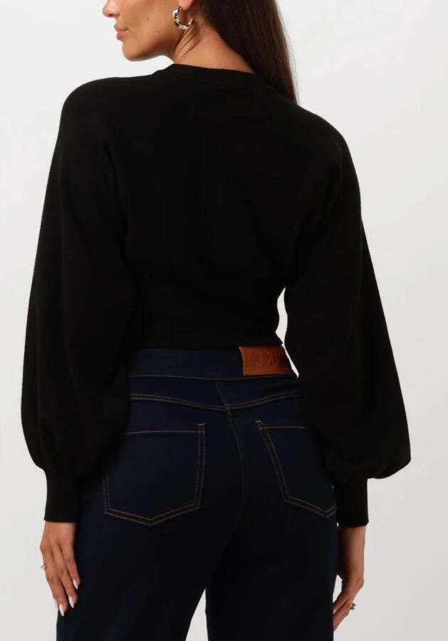 Silvian Heach Puff Sleeve Round Neck Sweater Black Dames - Foto 2