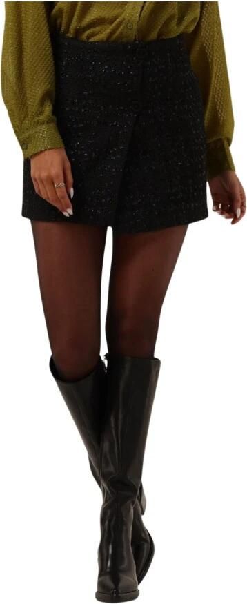 Silvian Heach Gestructureerde Wikkel Mini Rok Zwart Dames - Foto 5