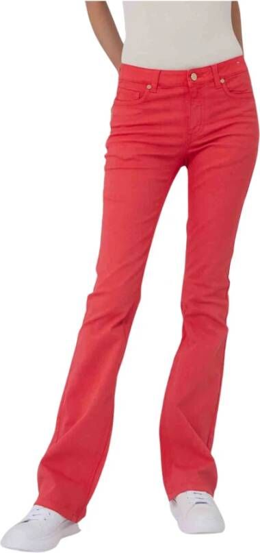 Silvian Heach Slim-fit Trousers Rood Dames