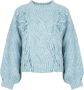 Silvian Heach Stijlvolle franjesweater Blauw Dames - Thumbnail 2