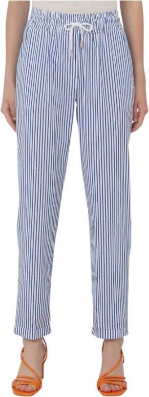 Silvian Heach Fantasy Trousers With Drawstring Blauw Dames
