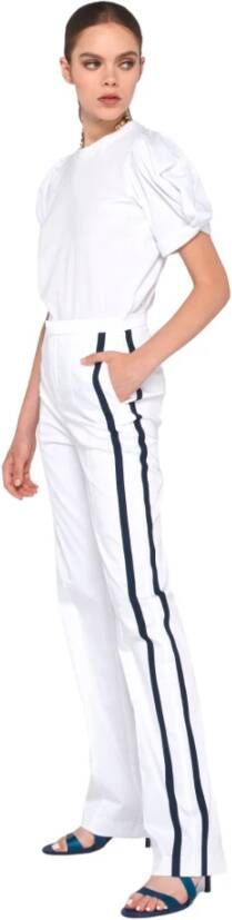Silvian Heach Straight Trousers Wit Dames