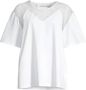 Silvian Heach Kanten Overlay T-Shirt White Dames - Thumbnail 1