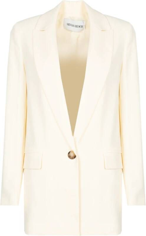 Silvian Heach Blazer met knoppen aan de achterkant Wit Dames - Foto 3