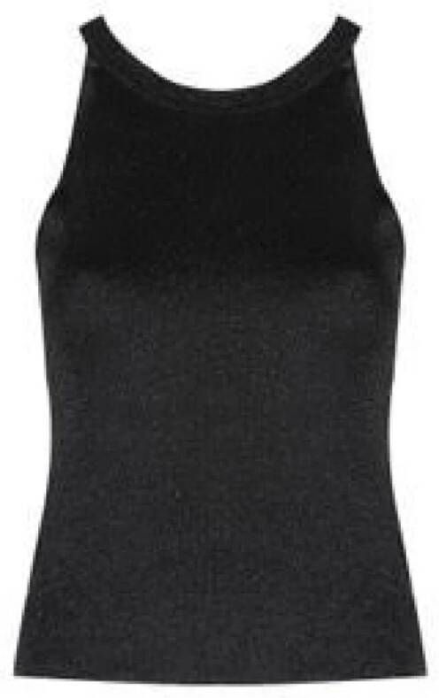 Silvian Heach Short slim tank top Zwart Dames