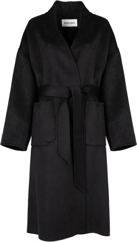 Silvian Heach Oversized jas met riem Zwart Dames