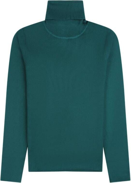 Silvian Heach Trui met lange mouwen en col Groen Dames
