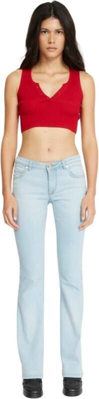 Silvian Heach Verhoog je stijl met Slim-Fit Broeken Blauw Dames