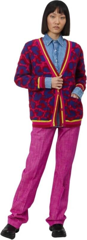 Silvian Heach Vest met luipaardafdrukken Rood Dames