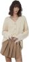 Silvian Heach Gebreide Cardigan met Knoopsluiting Beige Dames - Thumbnail 3