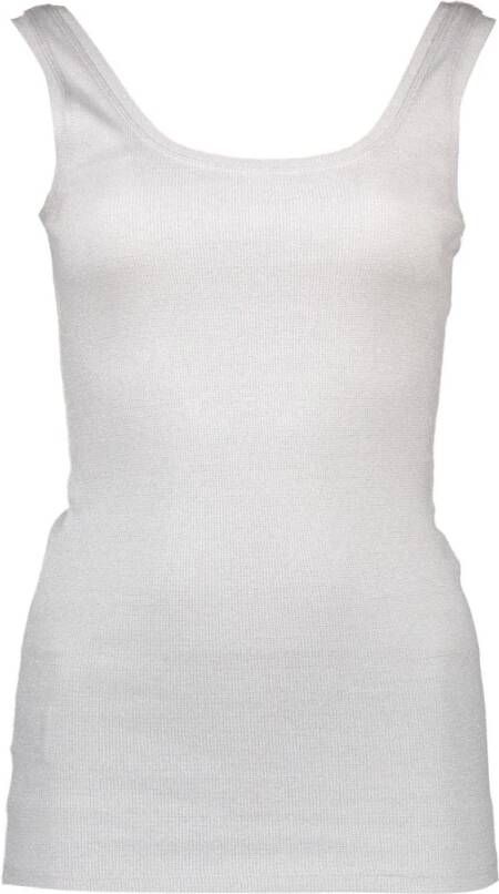 Silvian Heach Witte Katoenen Tanktop met Logo White Dames