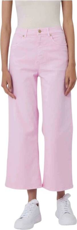 Silvian Heach Wijde broek Roze Dames