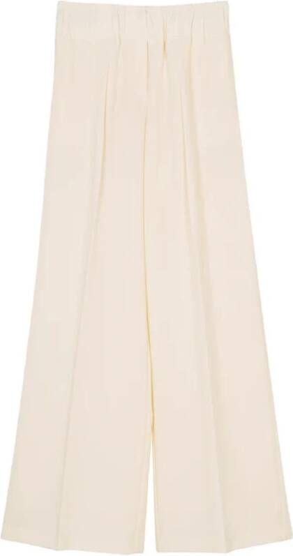 Silvian Heach Wijde broek Wit Dames