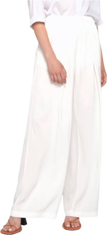 Silvian Heach Wijde broek Wit Dames
