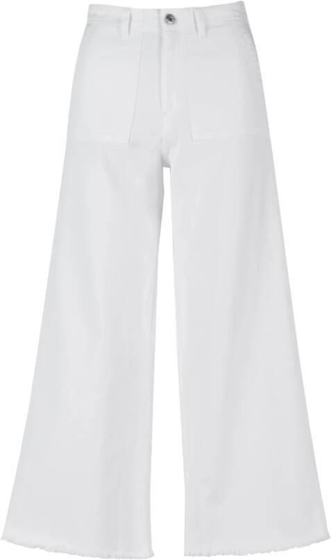 Silvian Heach Wijde broek Wit Dames