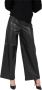 Silvian Heach Wide eco leather trousers Zwart Dames - Thumbnail 2