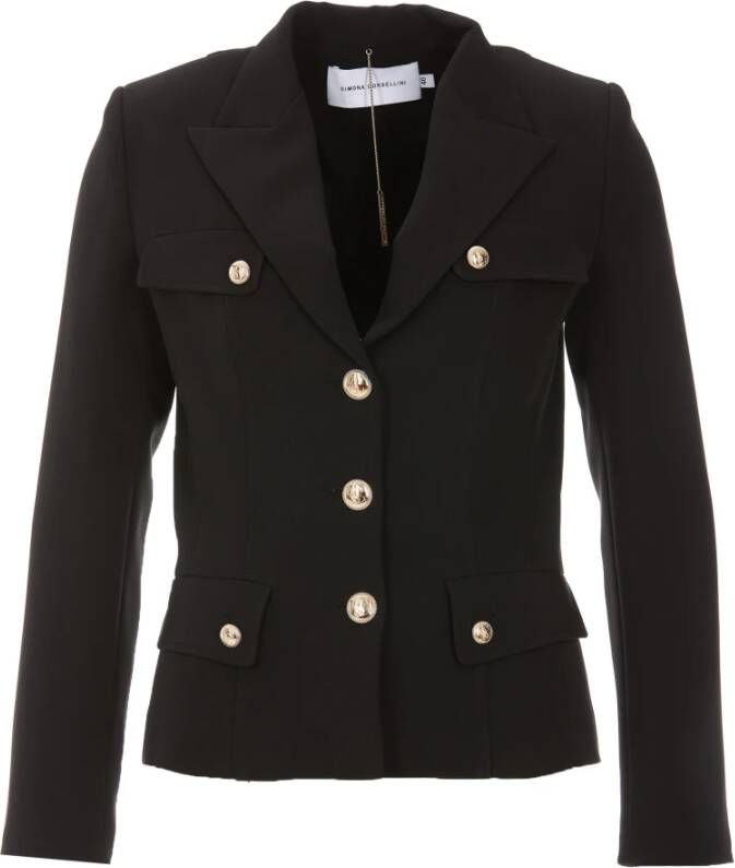 Simona Corsellini Blazer Zwart Dames