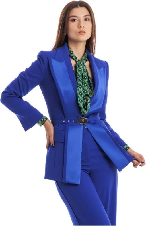 Simona Corsellini Blazers Blauw Dames