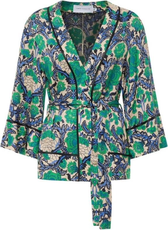 Simona Corsellini Denim Shirts Groen Dames