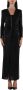 Simona Corsellini Lange Jersey Lurex Jurk met V-Hals en Strass Ketting Black Dames - Thumbnail 1