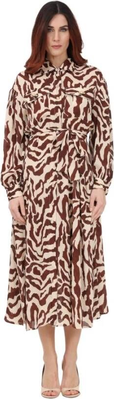 Simona Corsellini Maxi Dresses Beige Dames