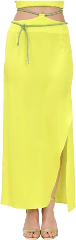 Simona Corsellini Maxi Skirts Geel Dames