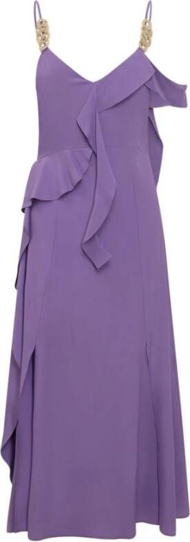 Simona Corsellini Midi Dresses Paars Dames